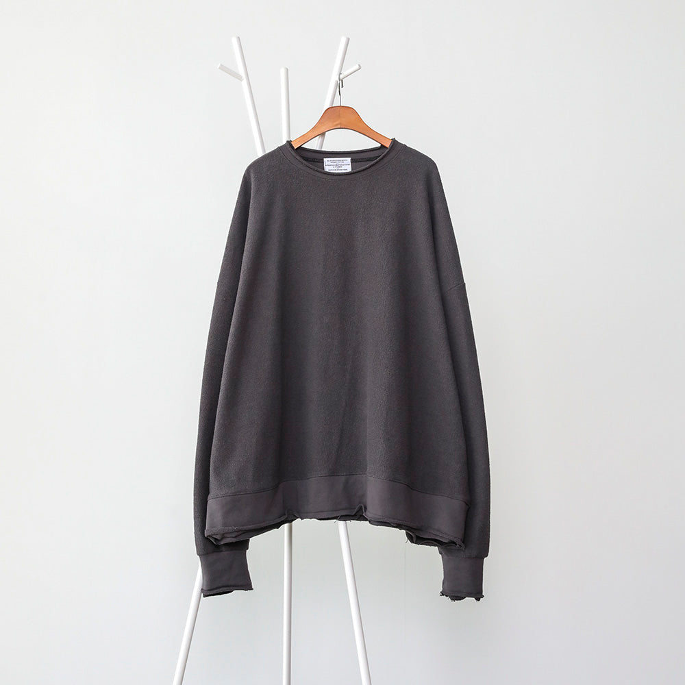 OVERSIZE REVERSE SWEATSHIRTS (BLACK/CHARCOAL)