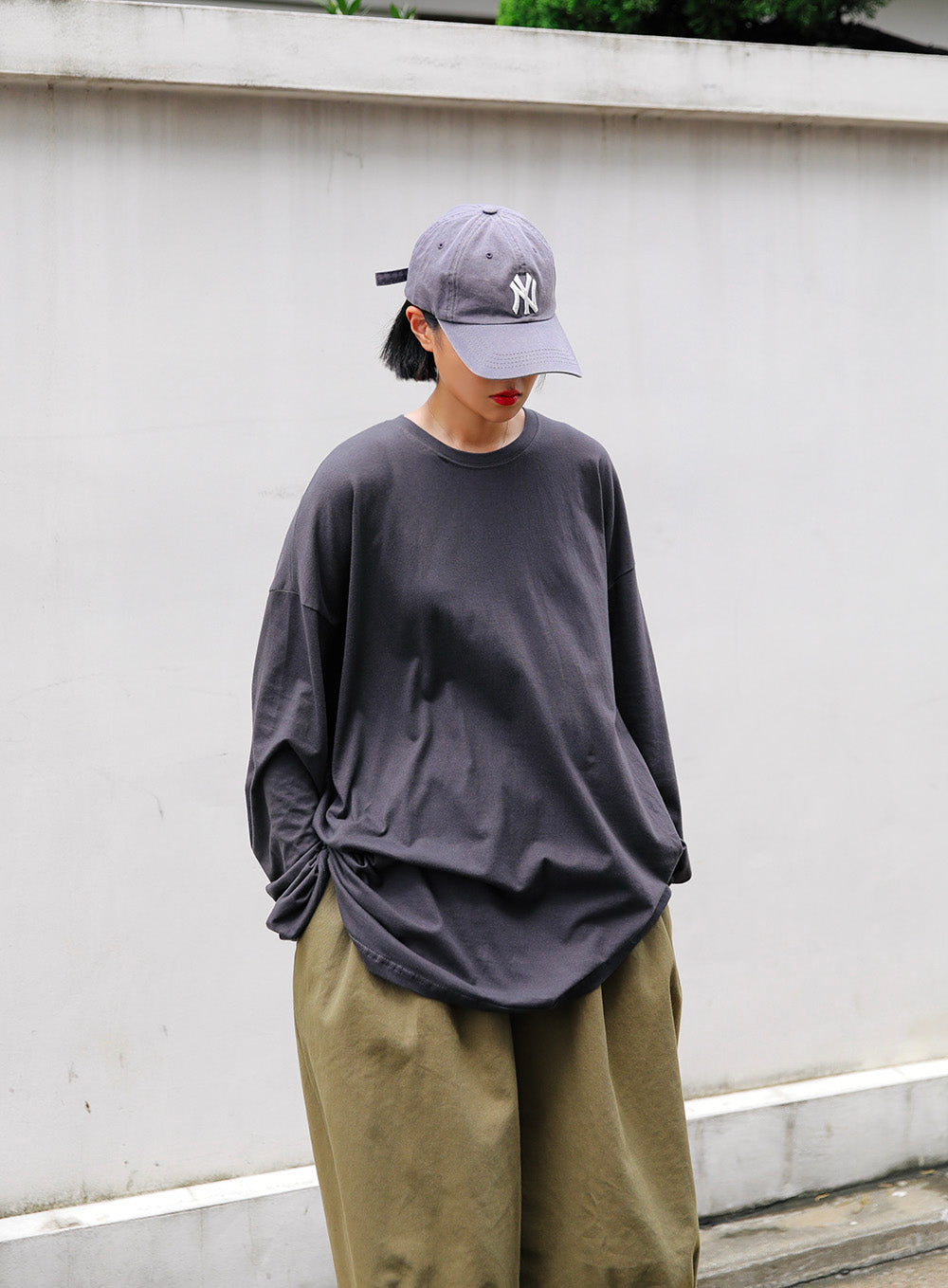 LOOSE LONG SLEEVE TEE (MULTIPLE COLORS)