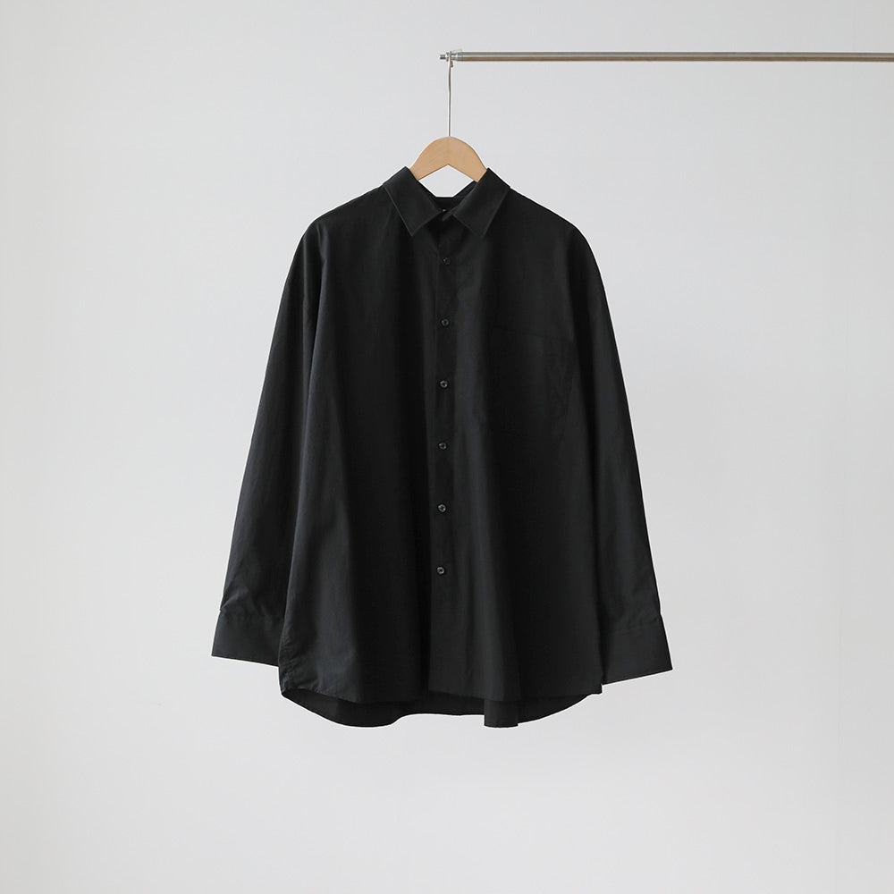 OVERSIZE POCKET SHIRTS (BLACK/CREAM)