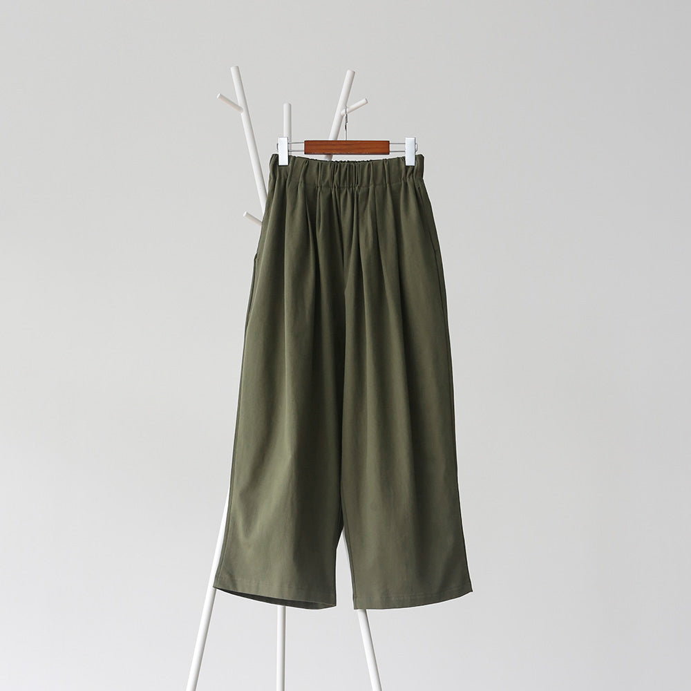 WIDE FIT PANTS (KHAKI COLOR)