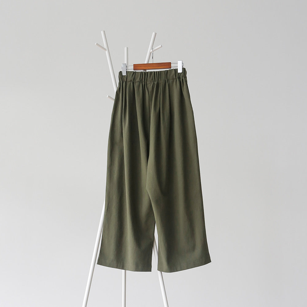 WIDE FIT PANTS (KHAKI COLOR)