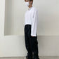 CUT LINE PANTS (BLACK COLOR)