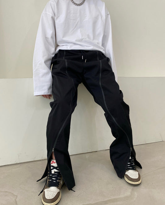 CUT LINE PANTS (BLACK COLOR)