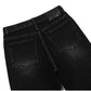 REGULAR CROP DENIM JEANS (BLACK)