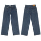 WIDE DENIM JEANS (DARK BLUE)