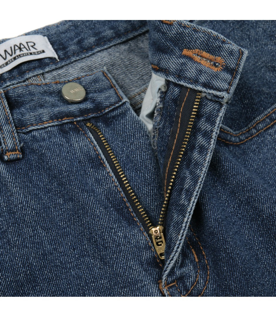 WIDE DENIM JEANS (DARK BLUE)