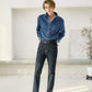 SLIM STRAIGHT DENIM JEANS (INDIGO)