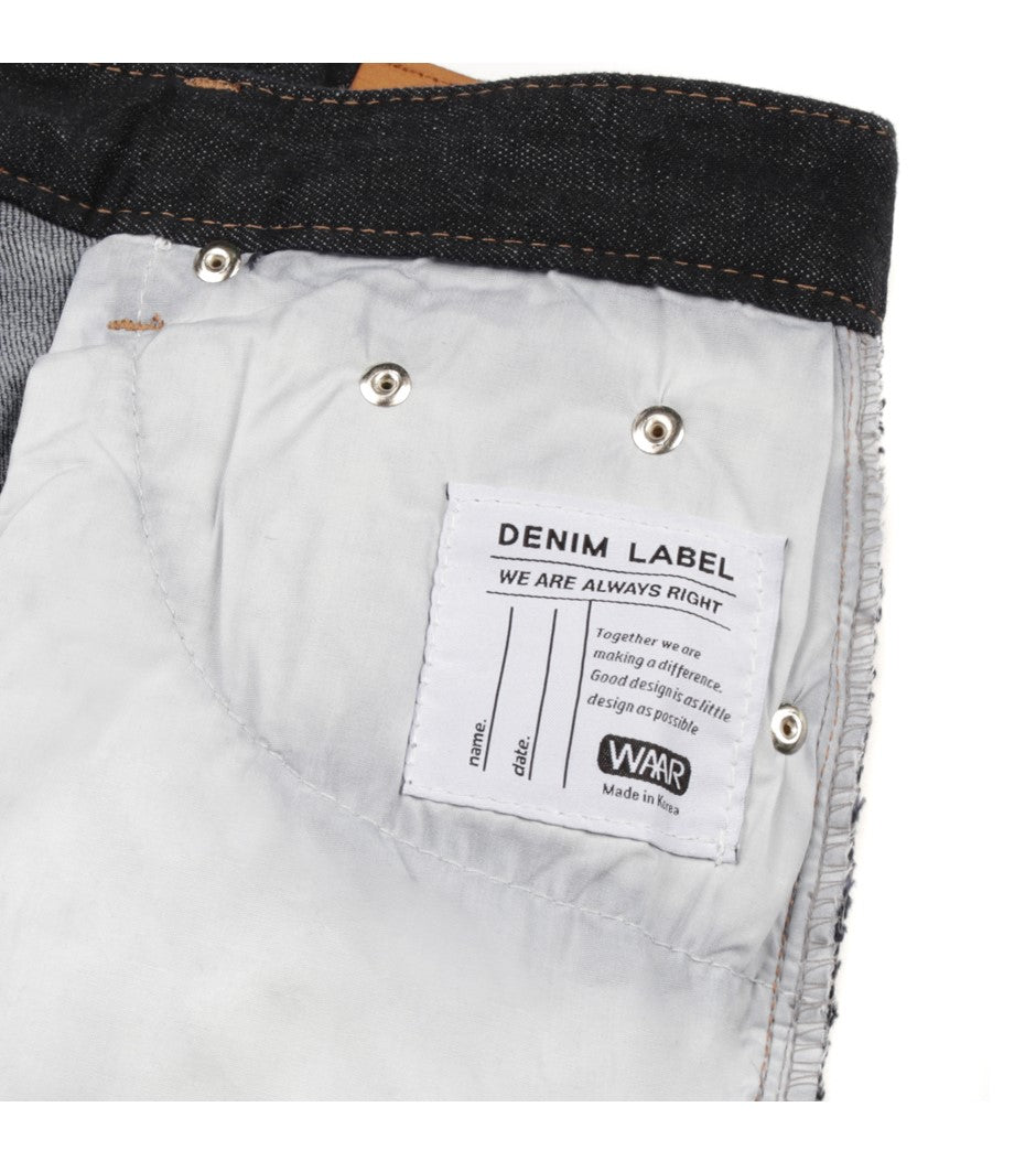 SLIM STRAIGHT DENIM JEANS (INDIGO)