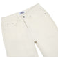 STRAIGHT CROP DENIM JEANS (IVORY)