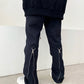 TWO ZIPPER LONG PANTS (BLACK)