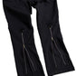 TWO ZIPPER LONG PANTS (BLACK)