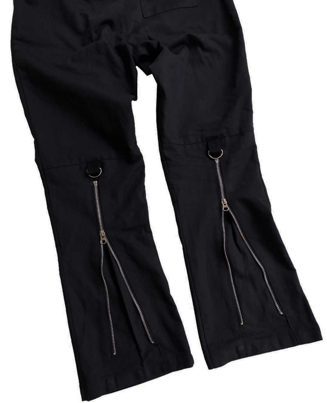 TWO ZIPPER LONG PANTS (BLACK)