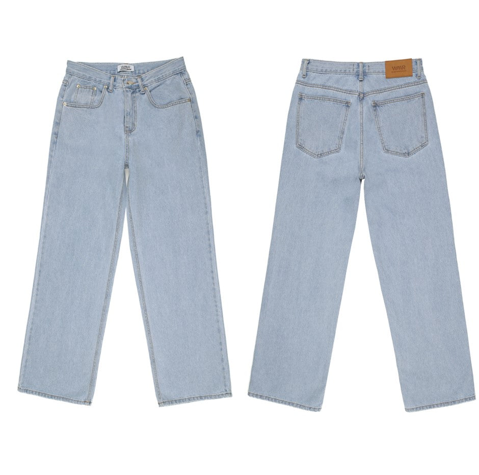 WIDE DENIM JEANS (LIGHT BLUE)