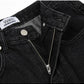 WIDE DENIM JEANS (BLACK COLOR)