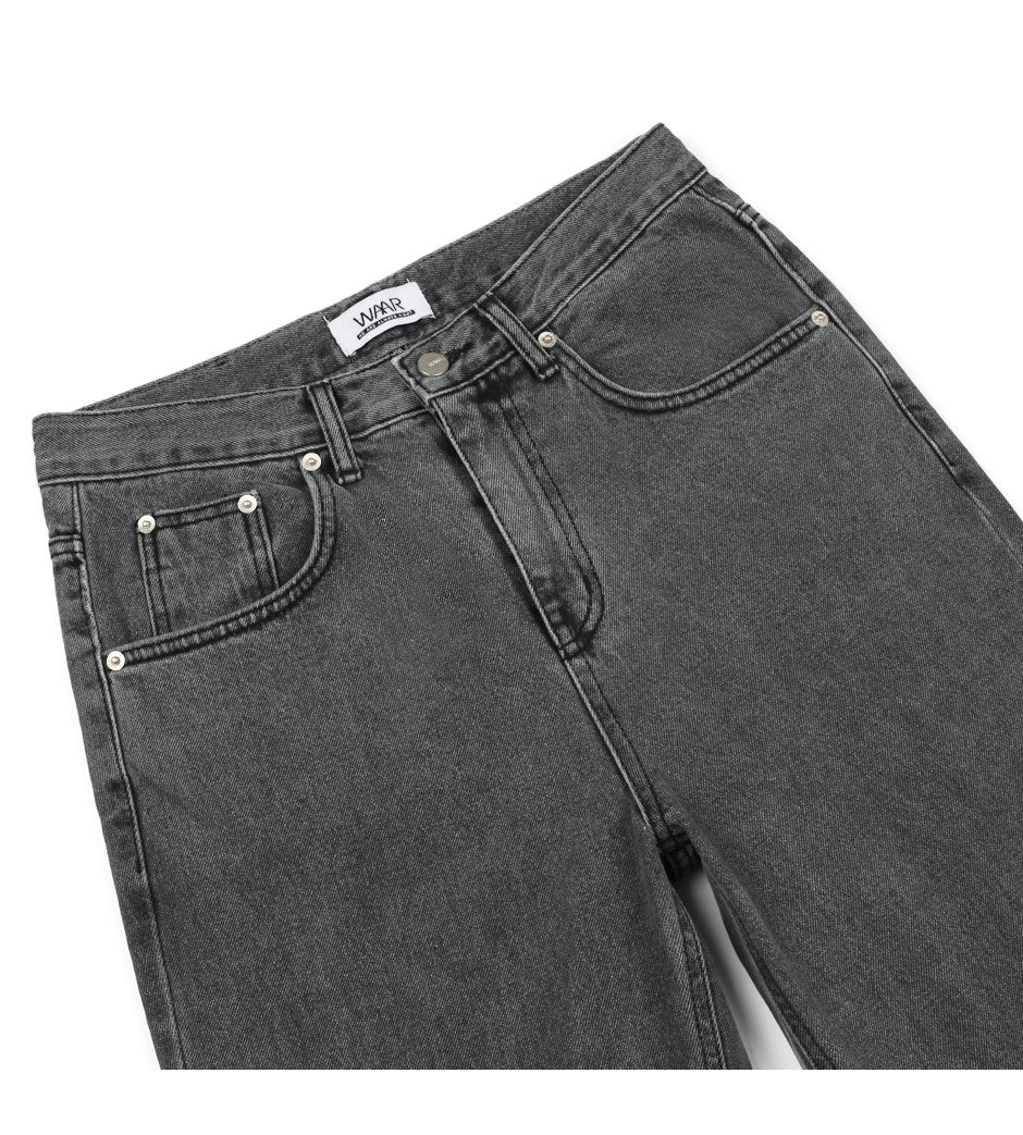 WIDE DENIM JEANS (GREY COLOR)