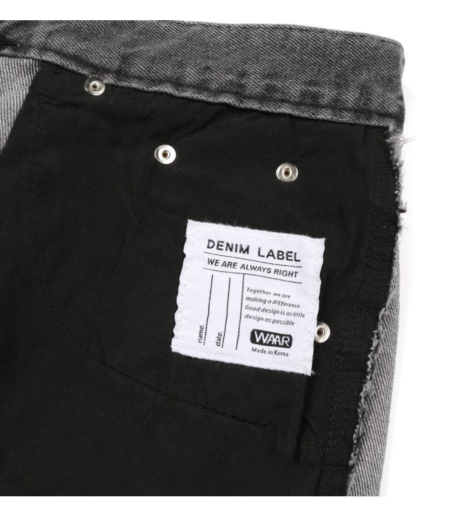 WIDE DENIM JEANS (GREY COLOR)